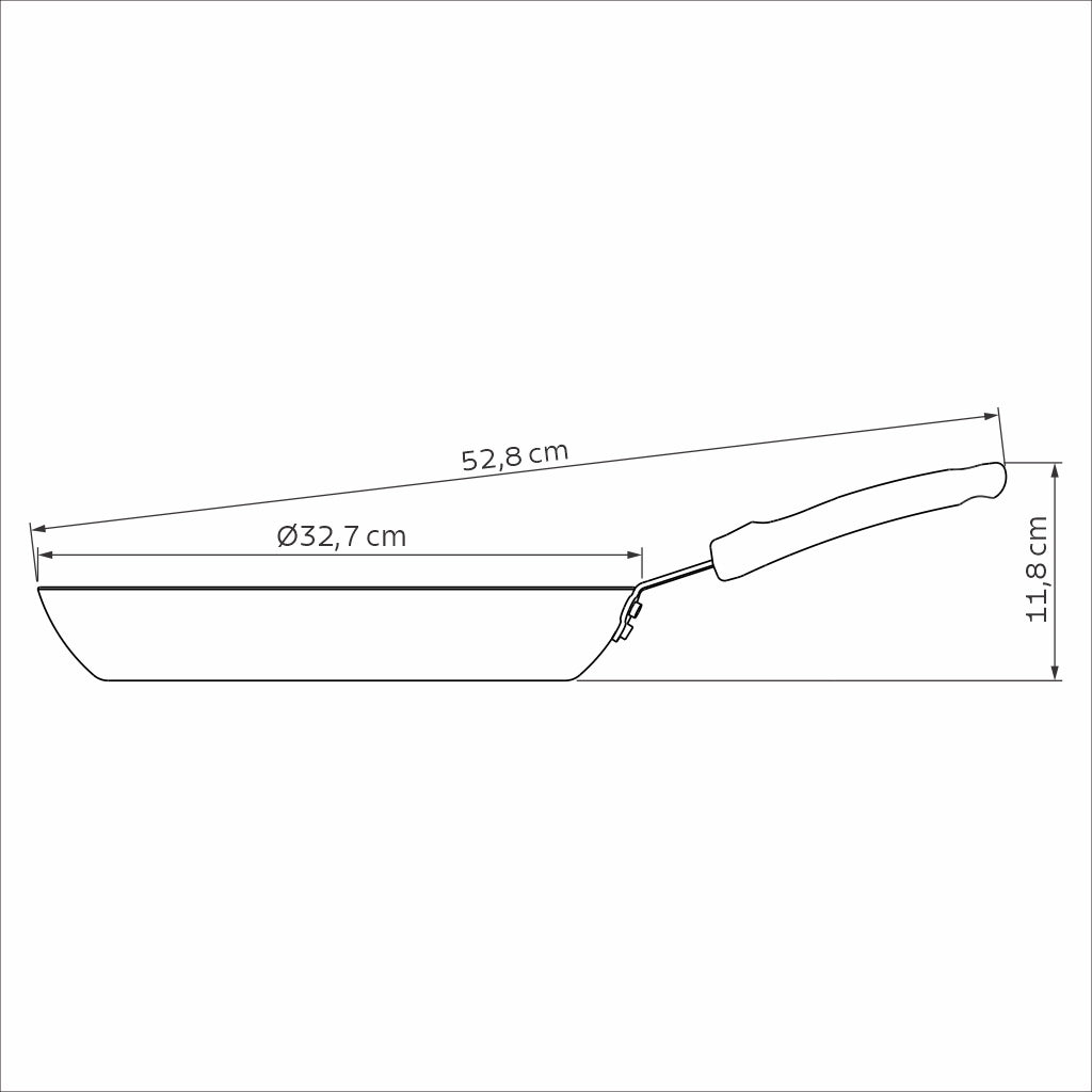 Frigideira Alum 32cm Profissional