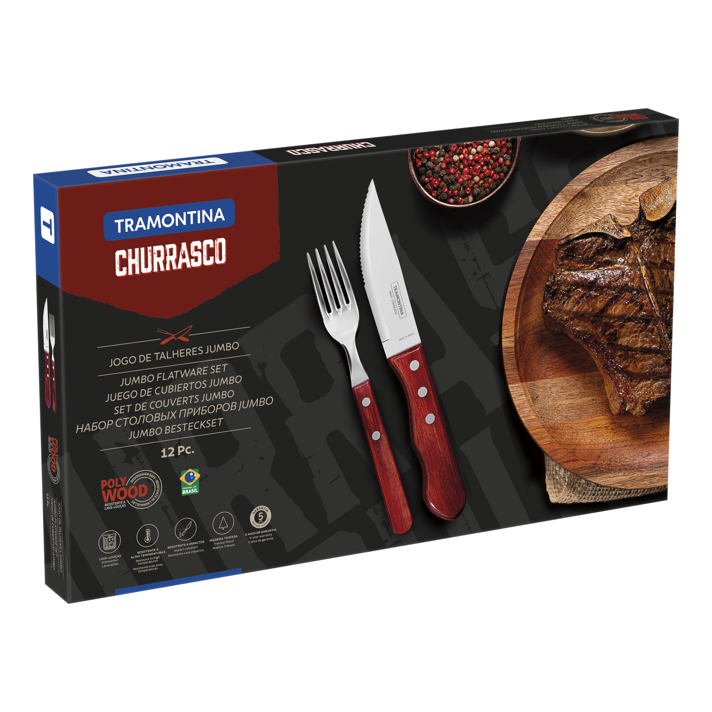 Jogo de Talheres para Churrasco Jumbo Tramontina