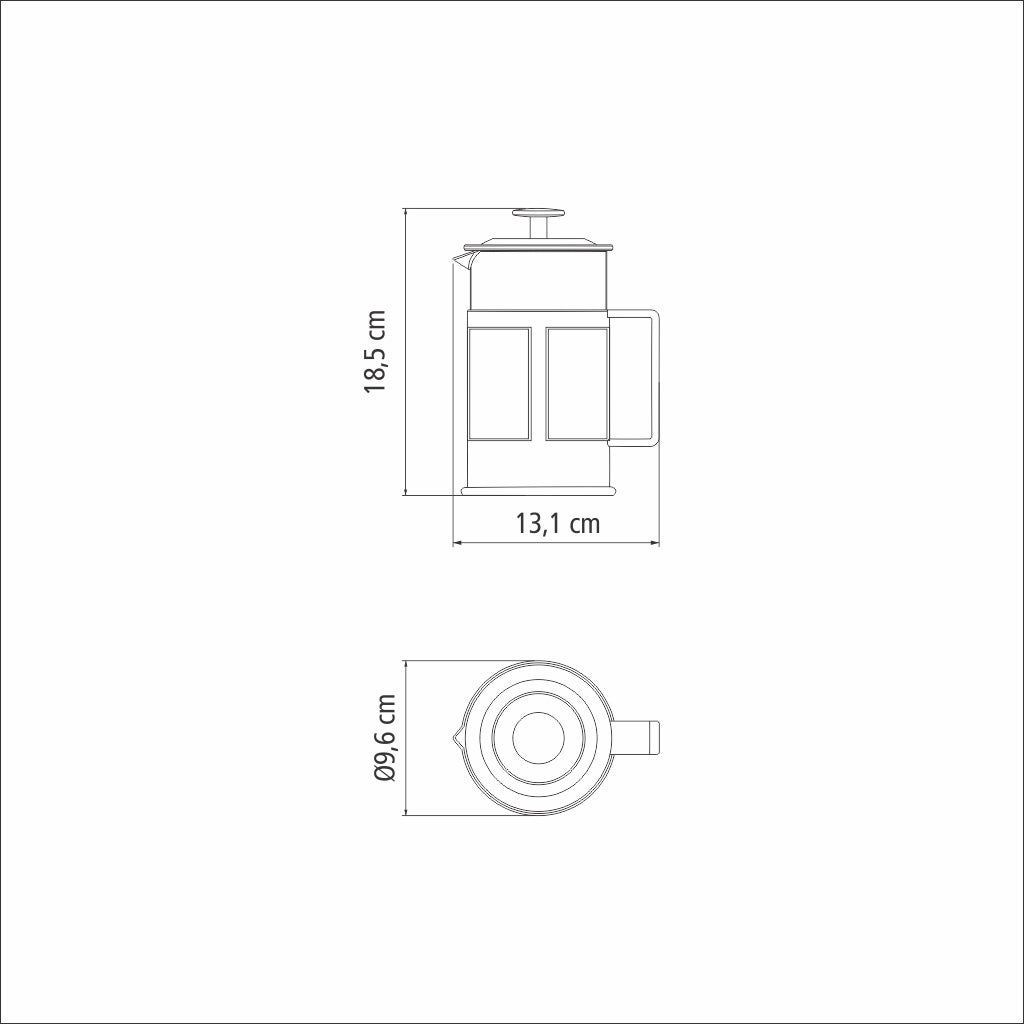 Cafeteira Francesa Tramontina 600 ml