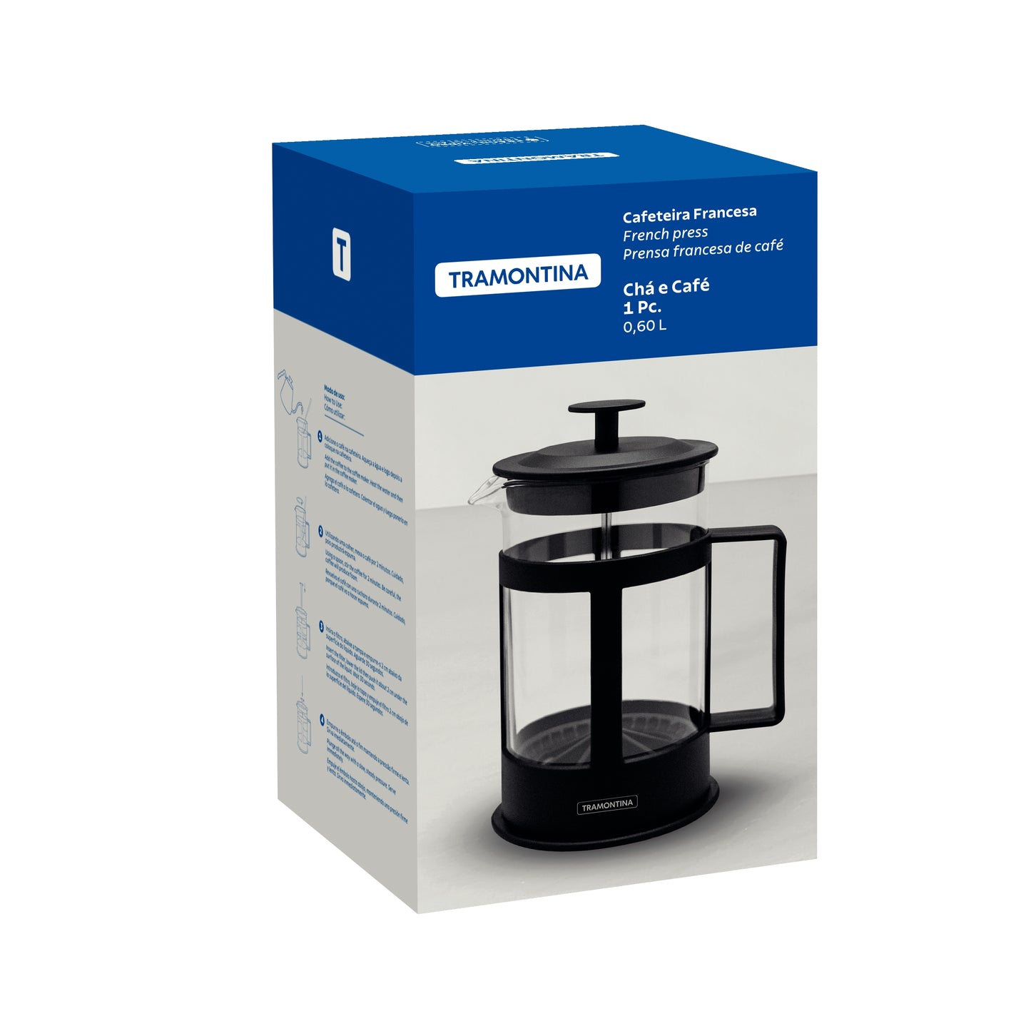 Cafeteira Francesa Tramontina 600 ml