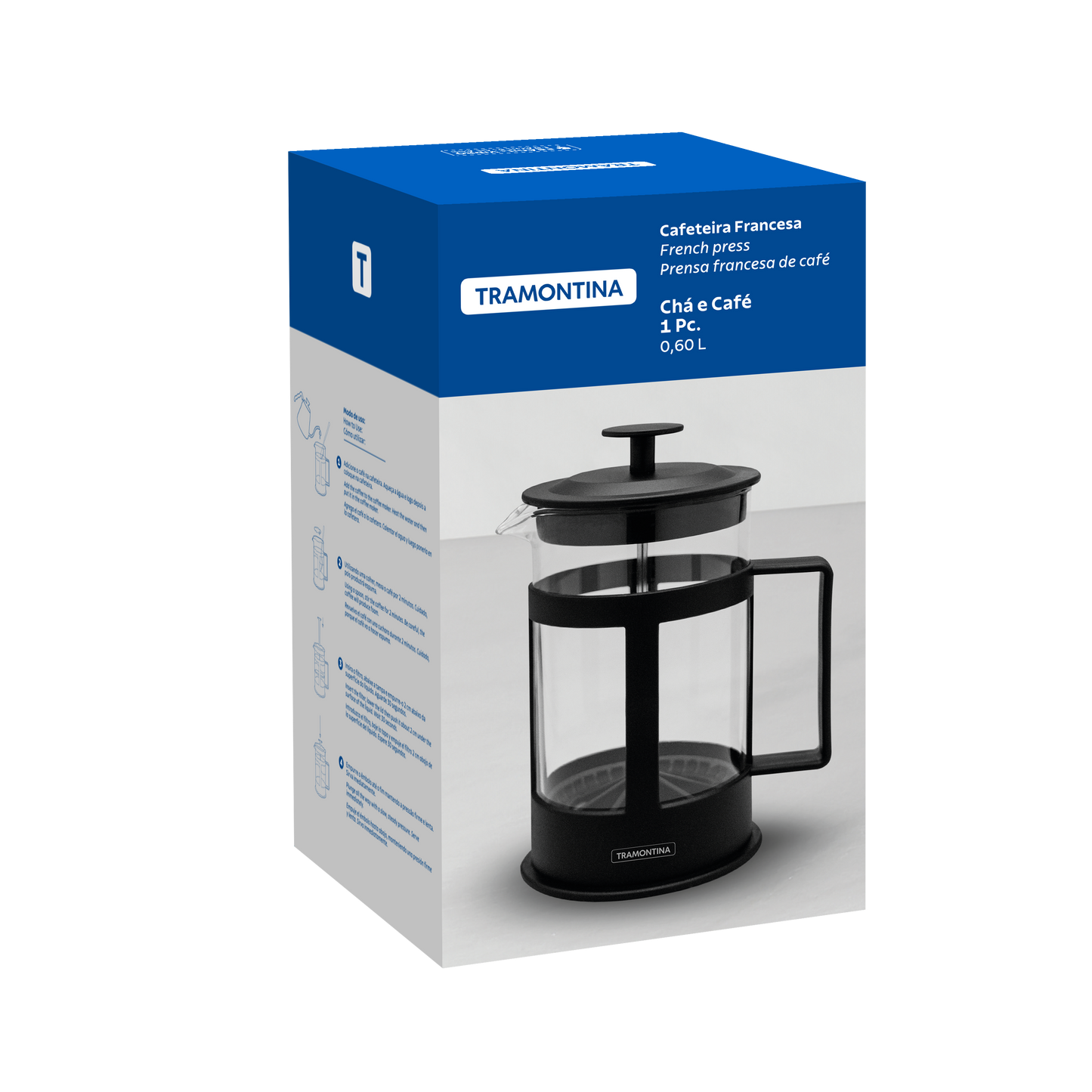 Cafeteira Francesa Tramontina 600 ml