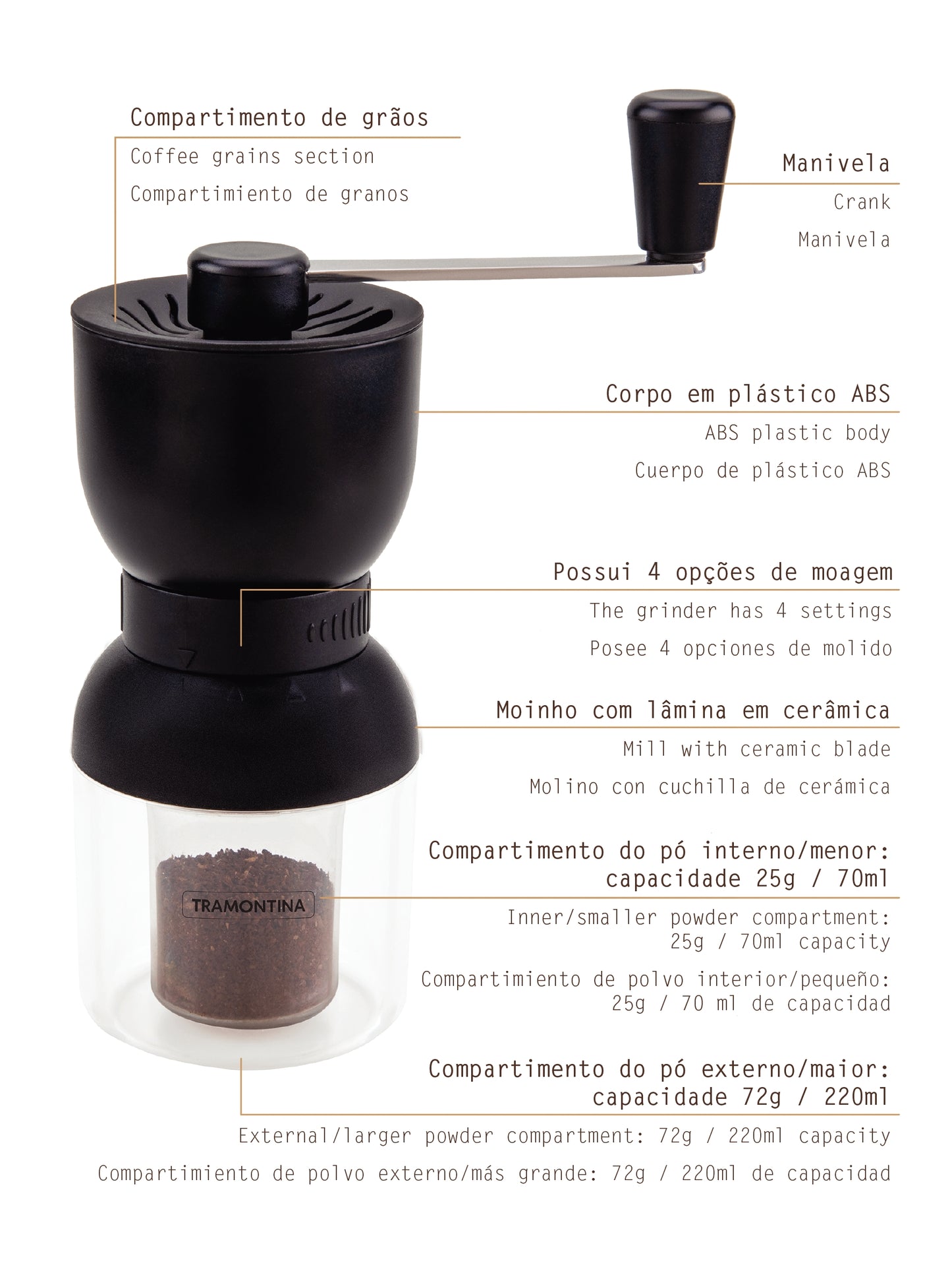 Moedor de Café Tramontina