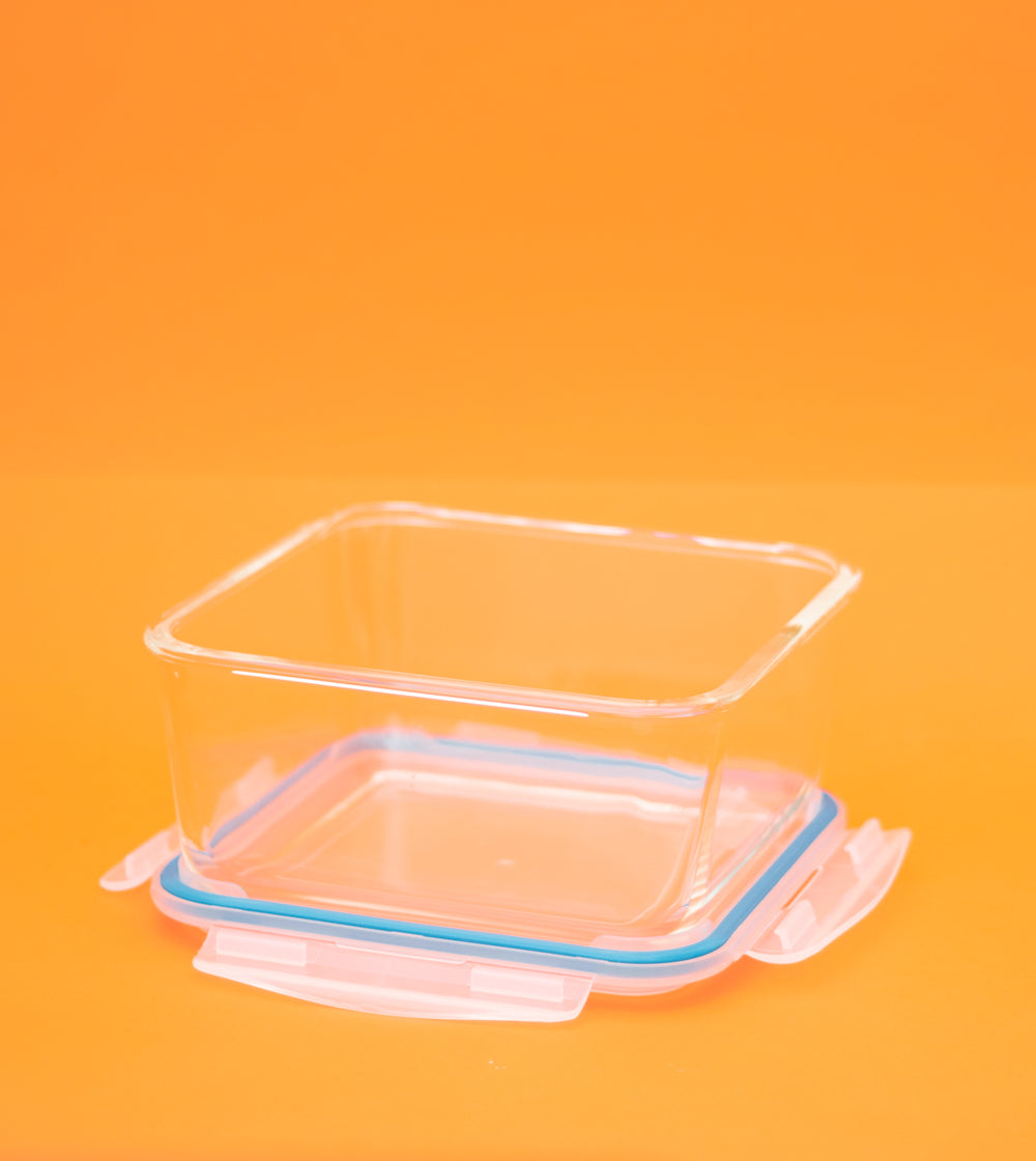 Pote Hermético de Vidro Quadrado 2,2L Oikos
