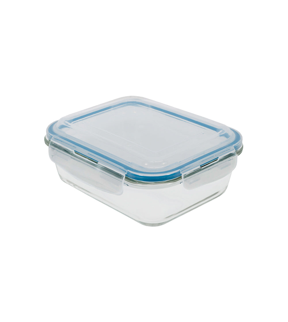 Pote Hermético de Vidro Retangular 1040ml Oikos