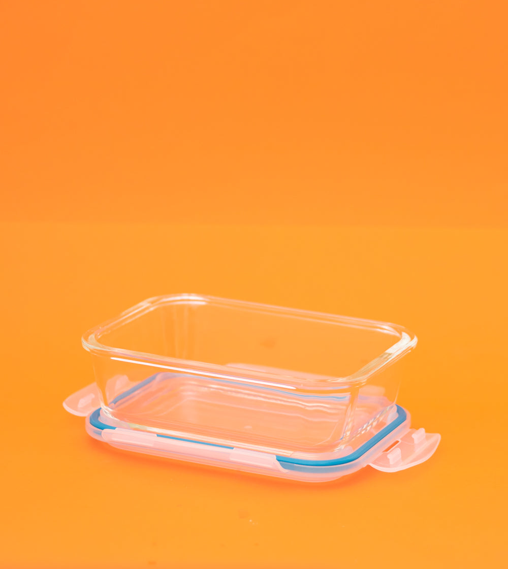Pote Hermético de Vidro Retangular 1040ml Oikos