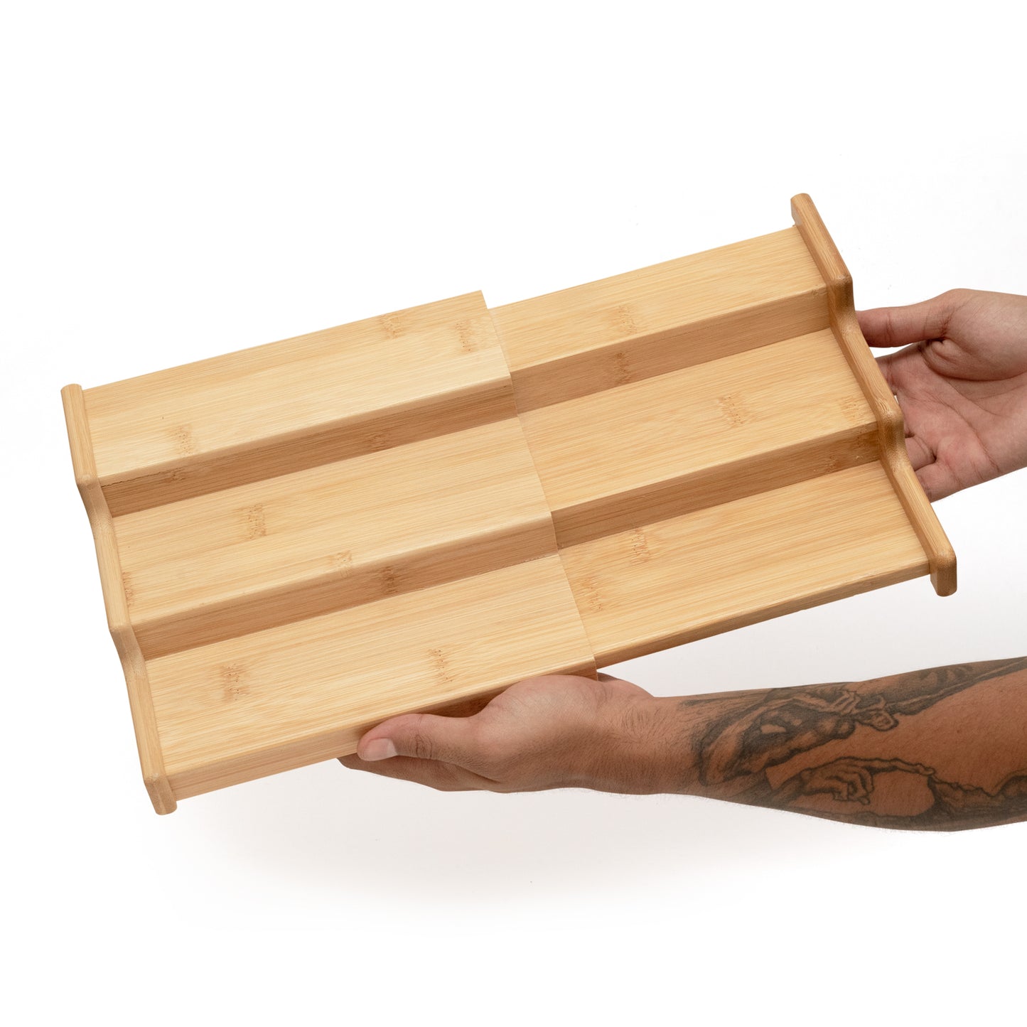 Rack Escadinha Organizador Extensível de Bambu