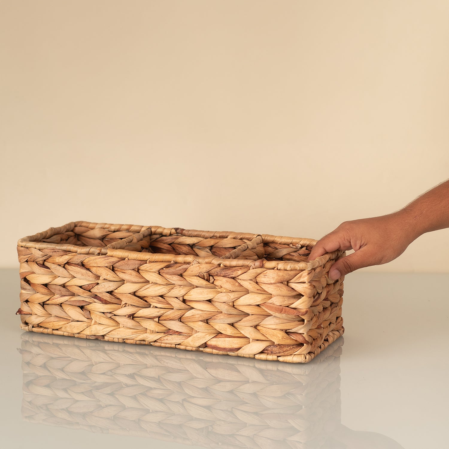 Organizador Retangular 36cm 3 Nichos Oikos